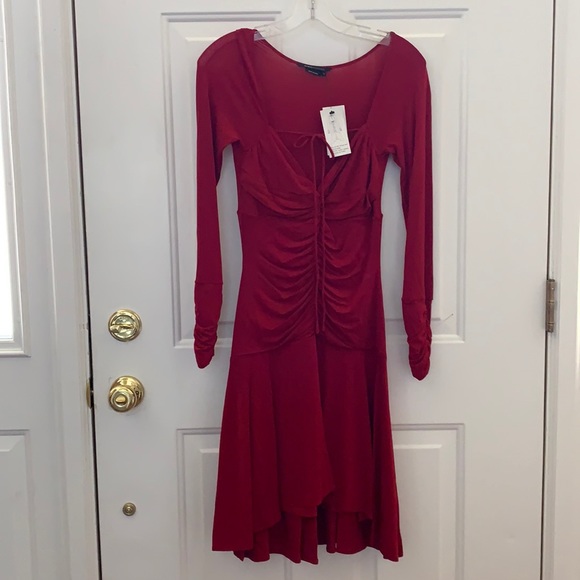 BCBG MaxAzria Red Asymmetric Dress - Picture 1 of 7
